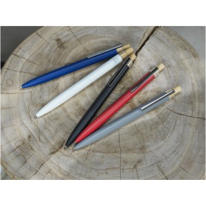 Nooshin recycled aluminium ballpoint pen, Blue (Metallic pen)