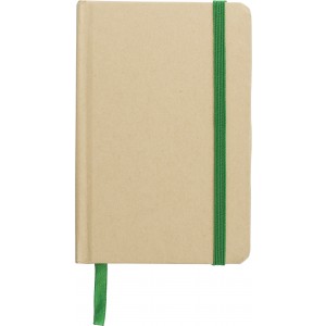 Kraft notebook John, lime (Notebooks)