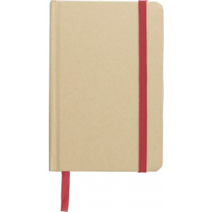 Kraft notebook John, red (Notebooks)