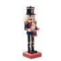 Nutcracker character in wood, Blue