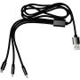 Nylon charging cable Felix, black