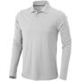 Oakville long sleeve men's polo, Grey melange