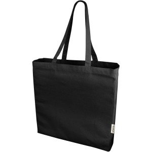 Odessa 220 g/m2 recycled tote bag, Solid black (Shopping bags)