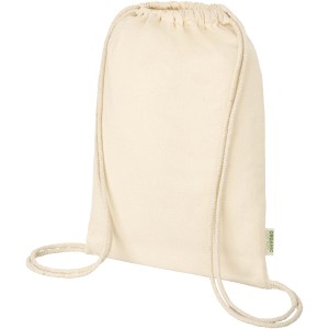 Odisha 140 g/m2 OCS organic drawstring bag 5L, Natural