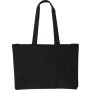 Oeko-Tex cotton (280 gsm) shopping bag Hugh, black