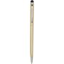 Ore aluminium ballpoint pen with stylus (blue ink), Champagn