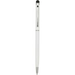 Ore aluminium ballpoint pen with stylus (blue ink), White (10625601)