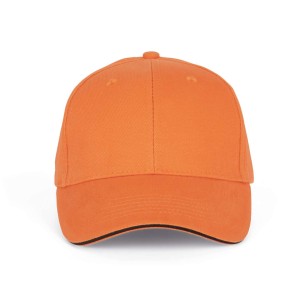 ORLANDO - 6 PANELS CAP, Orange Zest/Dark Grey (Hats)