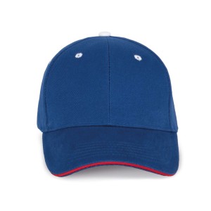 ORLANDO - 6 PANELS CAP, Royal Blue/Red/White (Hats)