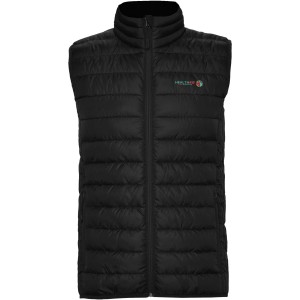 Oslo kids insulated bodywarmer, Solid black (Vests)