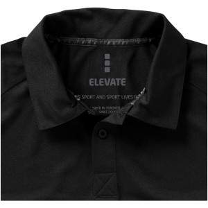 Ottawa short sleeve men's cool fit polo, solid black (Polo short, mixed fiber, synthetic)