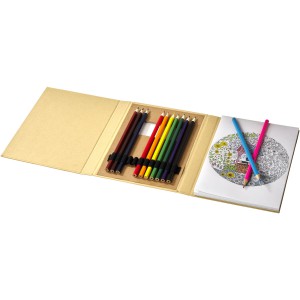 Pablo colouring set with drawing paper, Natural (Drawing set)