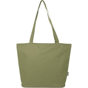 Panama GRS recycled zippered tote bag 20L, Olive (Shopping bags)