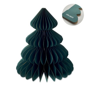 Paper Xmas tree decoration, Green