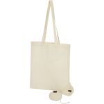 Patna 100 g/m2 cotton foldable tote bag, Natural (12049310)
