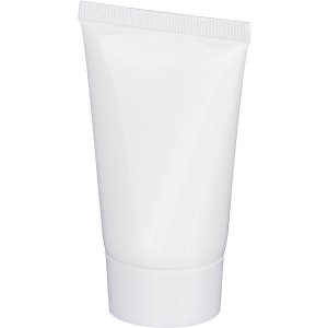 PE sunscreen tube Maelis, white (Body care products)