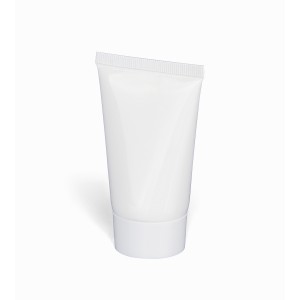 PE sunscreen tube Maelis, white (Body care products)