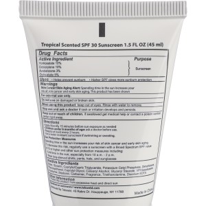 PE sunscreen tube Maelis, white (Body care products)