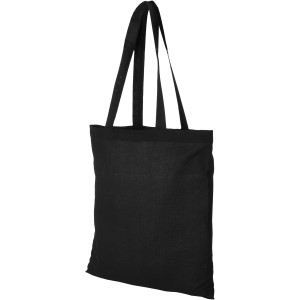 Peru 180 g/m2 cotton tote bag, solid black (cotton bag)