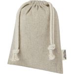 Pheebs 150 g/m2 GRS recycled cotton gift bag small 0.5L, Hea (12067006)