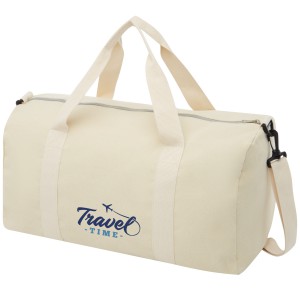 Pheebs 210 g/m2 recycled cotton/polyester bag, Natural (Travel bags)