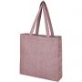 Pheebs 210 g/m2 recycled gusset tote bag, Heather maroon