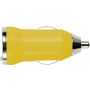 Plastic car power adapter, yellow