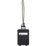 Plastic luggage tag, black