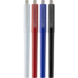 Mauna recycled PET gel ballpoint pen, White (Plastic pen)