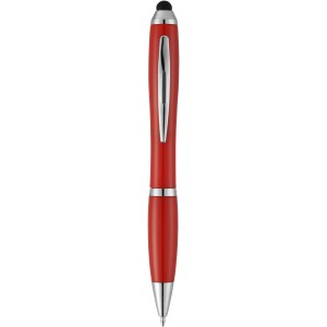 Nash coloured stylus ballpoint pen, Red (Plastic pen)