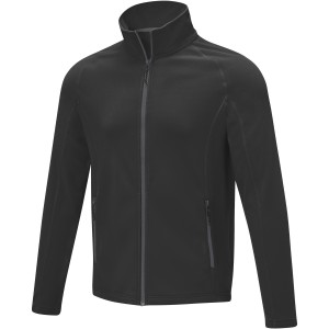 Elevate Zelus men's fleece jacket, Solid black (Polar pullovers)
