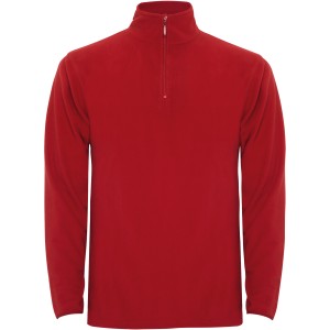 Himalaya men's quarter zip fleece jacket, Red (Polar pullovers)