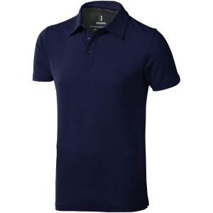 Markham short sleeve men's stretch polo, Navy (Polo shirt, 90-100% cotton)