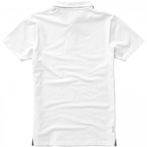 Markham short sleeve men's stretch polo, White (Polo shirt, 90-100% cotton)