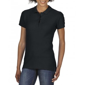 PREMIUM COTTON(r) LADIES' DOUBLE PIQU POLO, Black (Polo shirt, 90-100% cotton)