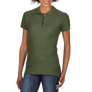 PREMIUM COTTON(r) LADIES' DOUBLE PIQU POLO, Military Green (Polo shirt, 90-100% cotton)