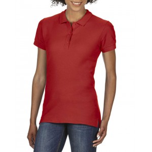 PREMIUM COTTON(r) LADIES' DOUBLE PIQU POLO, Red (Polo shirt, 90-100% cotton)
