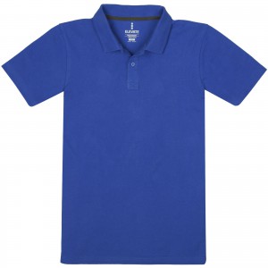 Primus short sleeve men's polo, Blue (Polo shirt, 90-100% cotton)