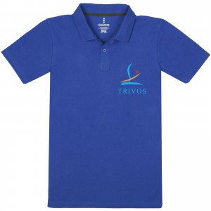 Primus short sleeve men's polo, Blue (Polo shirt, 90-100% cotton)