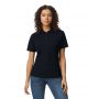 SOFTSTYLE(r) LADIES' DOUBLE PIQU POLO WITH 3 COLOUR-MATCHED BUTTONS, Black