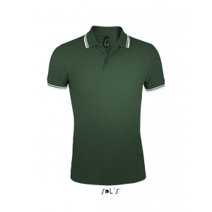 SOL'S PASADENA MEN - POLO SHIRT, Forest Green/White (Polo shirt, 90-100% cotton)