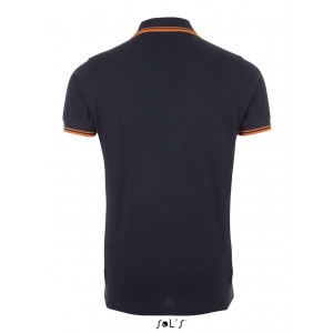 SOL'S PASADENA MEN - POLO SHIRT, French Navy/Neon Orange (Polo shirt, 90-100% cotton)