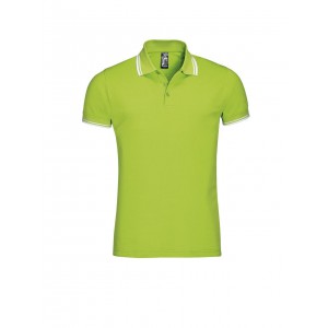 SOL'S PASADENA MEN - POLO SHIRT, Lime/White (Polo shirt, 90-100% cotton)
