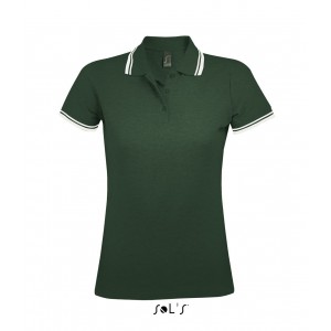 SOL'S PASADENA WOMEN - POLO SHIRT, Forest Green/White (Polo shirt, 90-100% cotton)