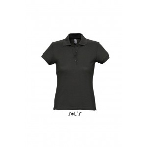 SOL'S PASSION - WOMEN'S POLO SHIRT, Black (Polo shirt, 90-100% cotton)
