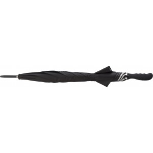 Polyester (190T) umbrella Ramona, black/silver (Umbrellas)