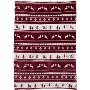 Polyester (260 gr/m2) blanket Michelle, burgundy (Blanket)