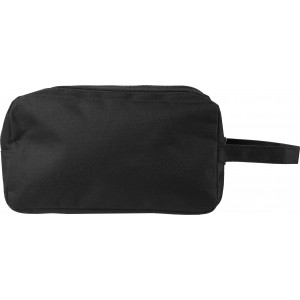 Polyester (600D) toilet bag Calista, black (Cosmetic bags)