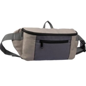 Polyester (600D) waist bag Fabienne, taupe (Waist bags)