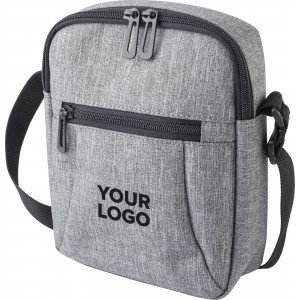 Polyester shoulder bag Caden, grey (Shoulder bags)